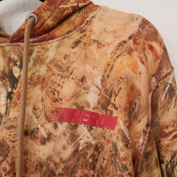 heron Preston orange camouflage cropped hoody - Picture 5 of 7
